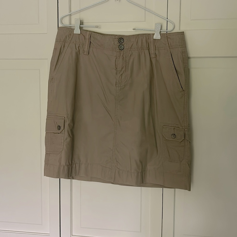 Sonoma Life Style Cargo Tan Skirt Size 12